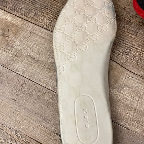 Gucci Authentic Black/Red Leather Praga Karibu High Top Sneakers Size 11.5 G - Picture 8 of 14